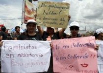 Feministas contra el golpe de estado en Honduras