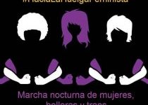 MADRID RECLAMA FEMINISTA MARCHA NOCTURNA 8M2018